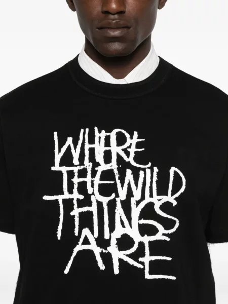 Tricou Sacai cu imagine negru