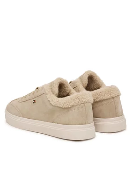 Tommy Hilfiger Laisvalaikio batai Th Chic Cupsole Wl Šviesiai smėlinė