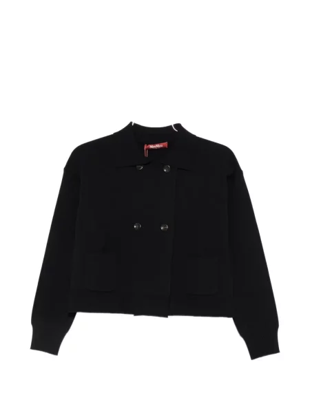 Cardigan Max Mara cu două rânduri de nasturi negru