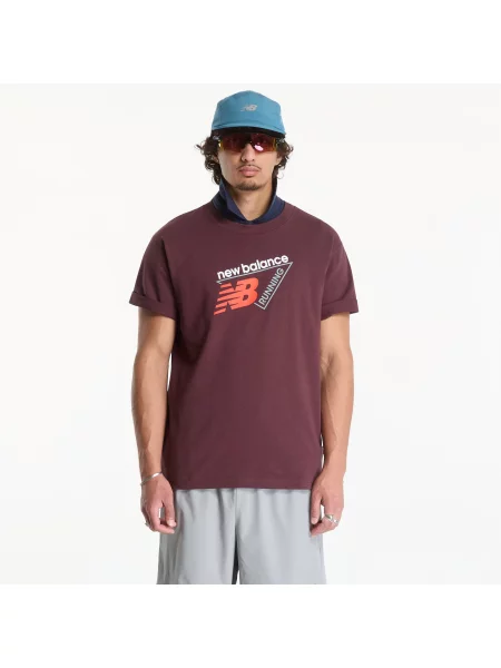Tricou New Balance Classic Tri-Logo T-shirt Cherry Leather S