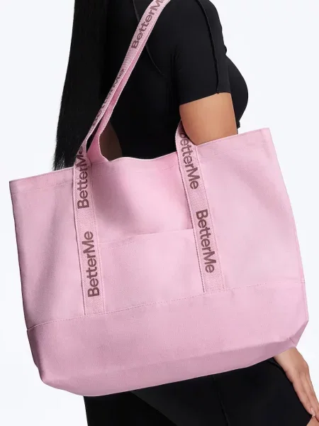 BetterMe υφασμάτινη τσάντα Canvas Tote ροζ