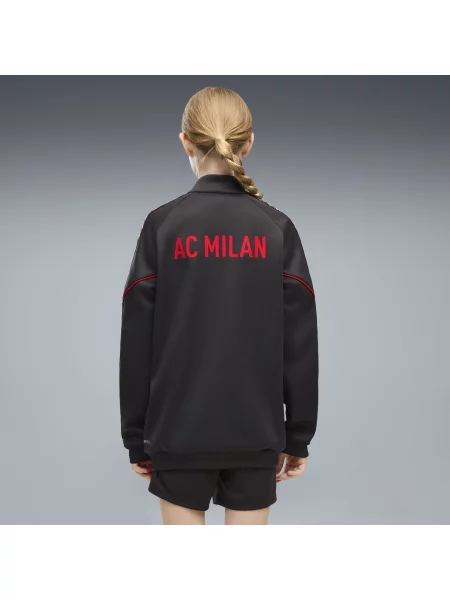 PUMA Młodzieżowa bluza dresowa o dopasowanym kroju AC Milan KING Anthem Odzież szary