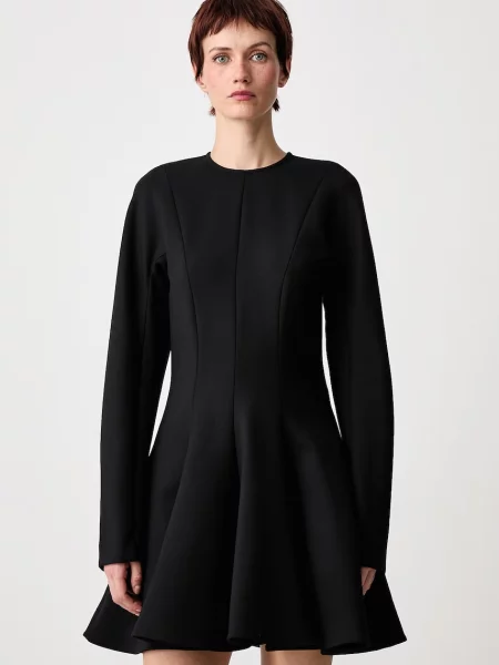Stella McCartney rochie evazată simplă cu amestec de lână