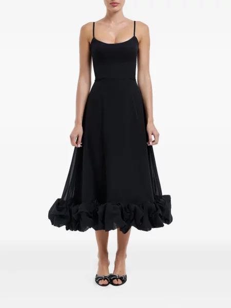 Rochie midi Post Meridiem până la genunchi de costum negru