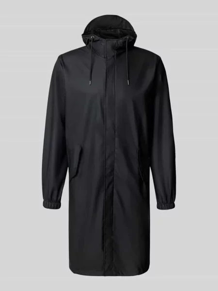 Parka z kapturem Rains czarna