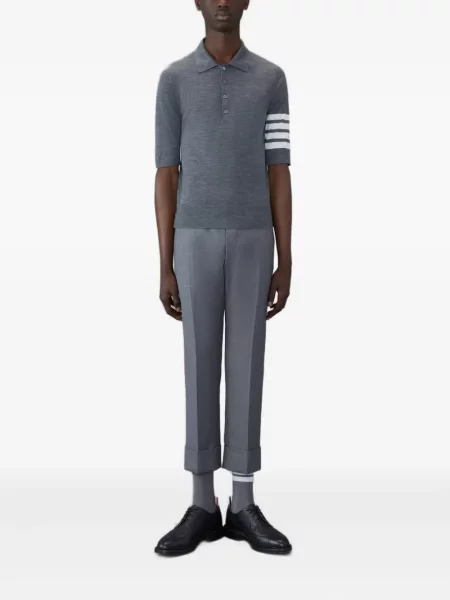 Polo Thom Browne cu dungi gri