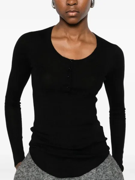 Top Isabel Marant tricotate negru