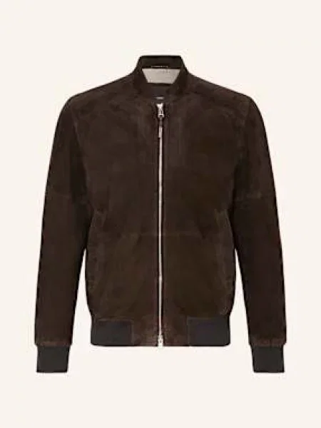 Windsor. Kožená Bunda Borello tmavě hnědá