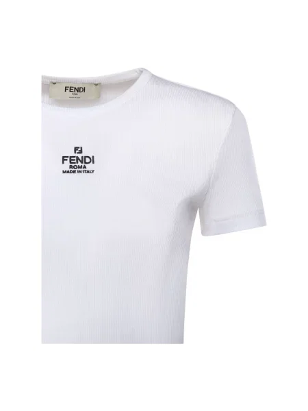 Koszulka Fendi z logo biała
