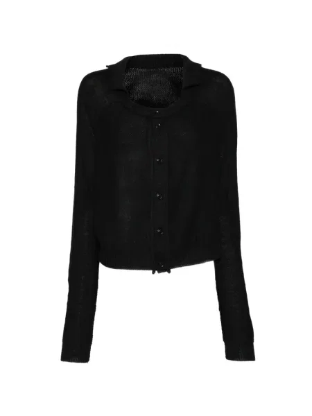 Gulerat cardigan Y's negru