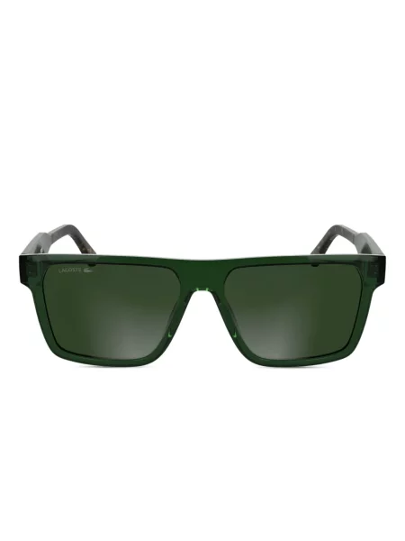 Слънчеви очила Lacoste с принт зелено