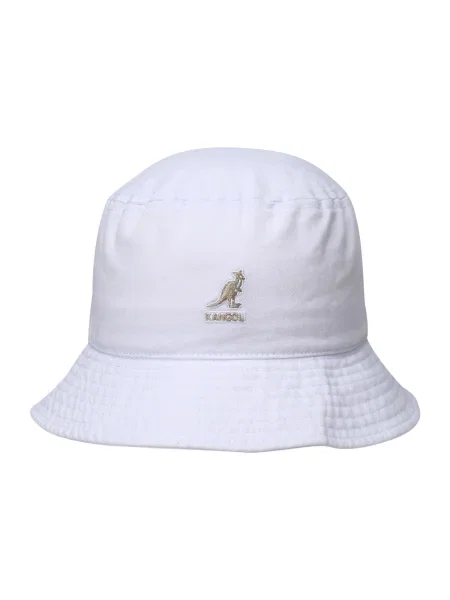 KANGOL Pălărie maro / alb