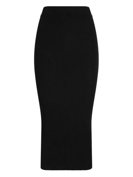 Миди пола Dolce & Gabbana до коляното черно