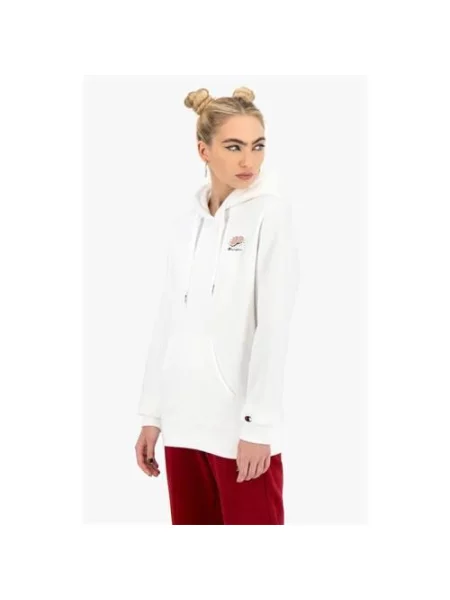 Bluza sportowa Champion Wmns City Snack Organic Cotton Blend Hoodie biała