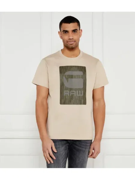 G- Star Raw Póló Burger box | Loose fit bézs