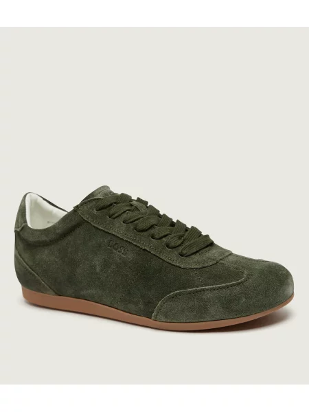 BOSS BLACK Sneakers Solenne_Tenn_sd | piele întoarsă negru