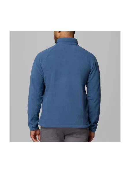 Fleece cipzáras melegítő felső Columbia kék