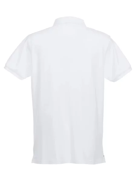 Clique Stretch Premium Polo z elastycznej bawełny – white biała