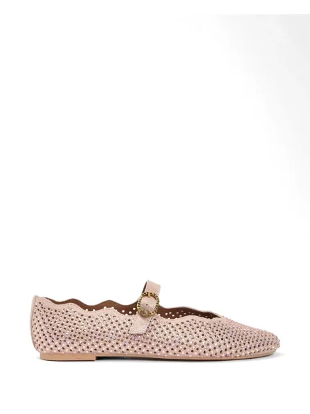 Balerini Kurt Geiger London cu cataramă roz