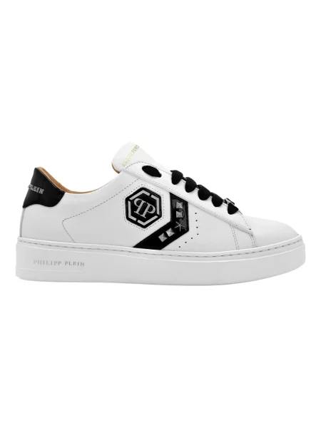 Sneakersy Philipp Plein skórzane białe