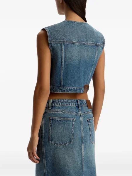 Vestă denim 12 Storeez albastru