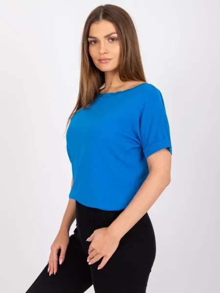 Bluză Fashionhunters albastru