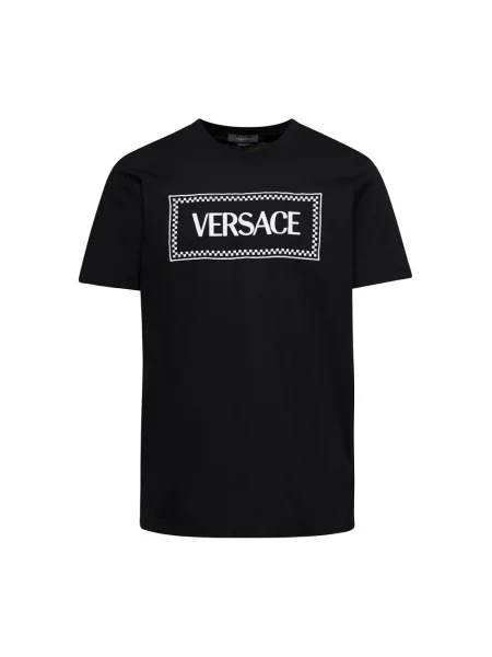 Koszulka Versace retro z logo czarna