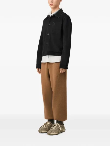 Geanta de piele Ami Paris negru