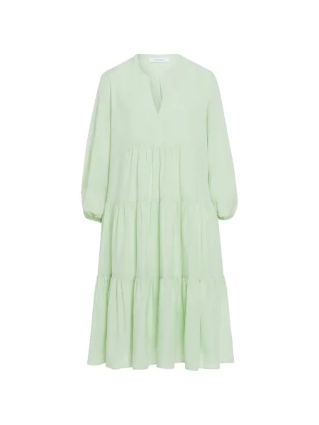 Rochie Ivy Oak cu decolteu în V verde
