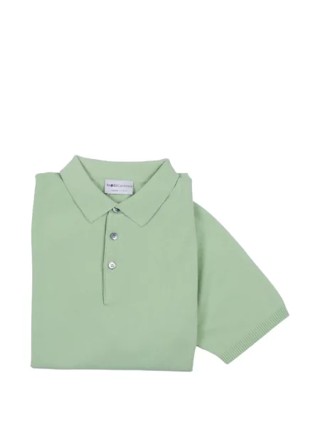 Kasmír pólóing Settefili Cashmere zöld
