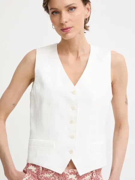 Льняной жилет Weekend Max Mara