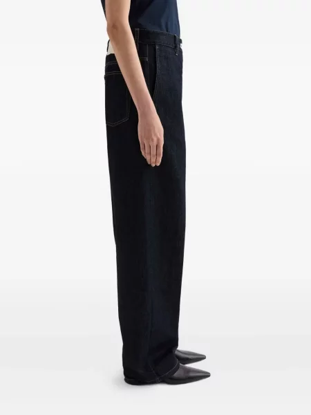 Blugi evazați Jil Sander albastru