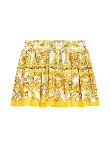 Dětské sukně Dolce & Gabbana žluté