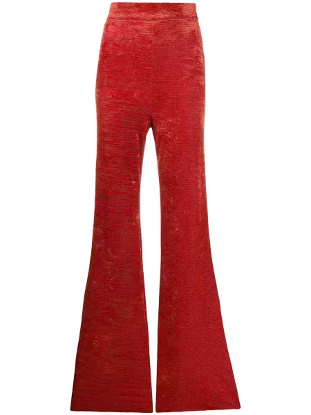 Pantaloni Ellery de catifea evazate roșu