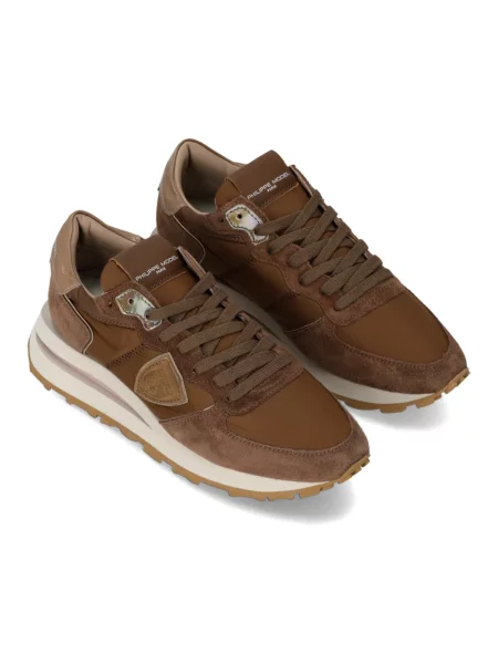 Buty do biegania Philippe Model skórzane do biegania brązowe
