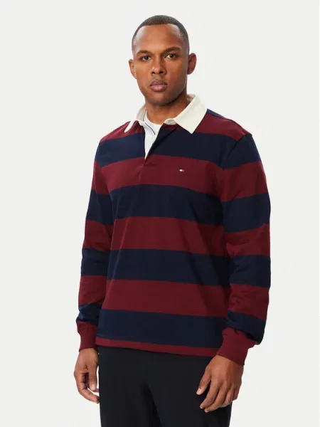 Tommy Hilfiger Polo marškinėliai Essential Tamsiai mėlyna balta