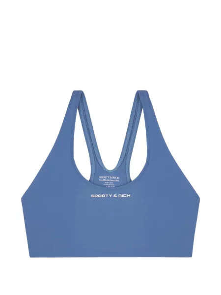 Top Sporty & Rich cu imagine albastru