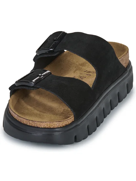 Pantofi Papillio din piele de căprioară chunky negru