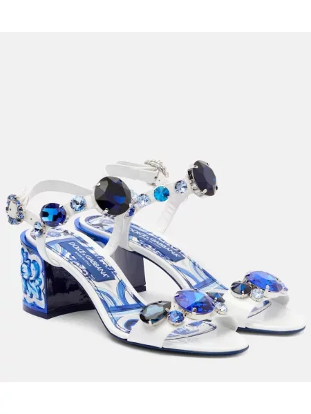 Sandale Dolce&gabbana din piele albastru