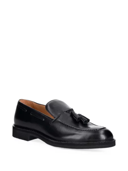 Pantofi loafer Fracap din piele negru