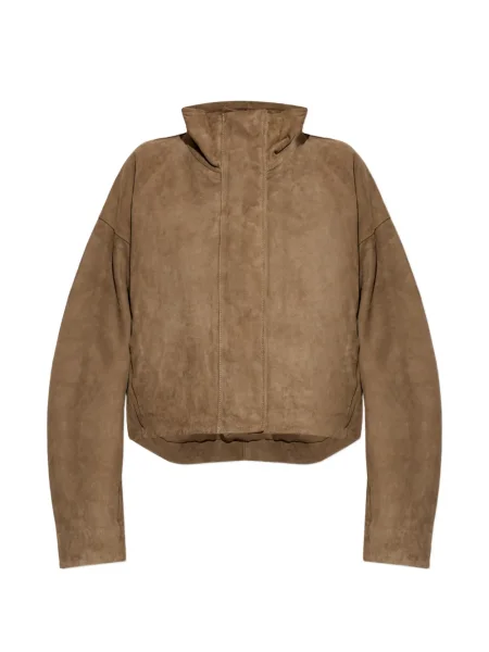 Geanta de piele Allsaints maro