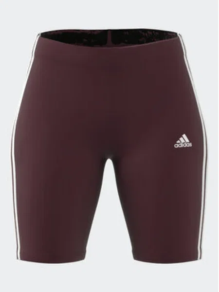 Pruhované legíny Adidas hnedá