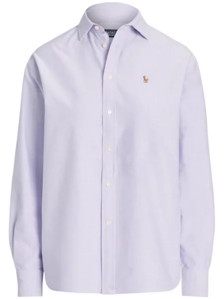 Pletena odgovarati polo majica Polo Ralph Lauren s vezom bijela