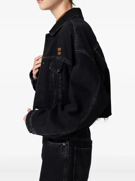 Geacă de blugi Miu Miu negru
