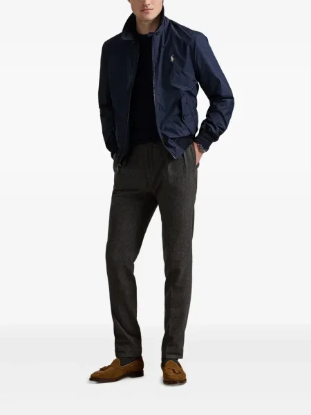 Șapcă Polo Ralph Lauren cu broderie din țesătură twill în carouri albastru