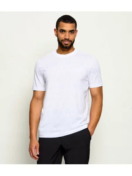 BOSS GREEN Tricou TS_Union AOP alb