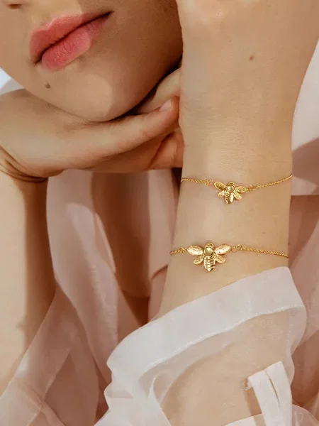 Позолочений браслет Lilou Honey