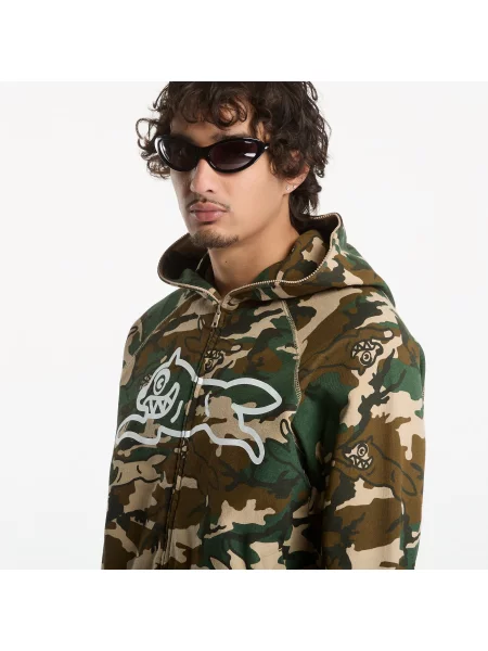 Bluza z kapturem Icecream z kapturem do biegania zielona