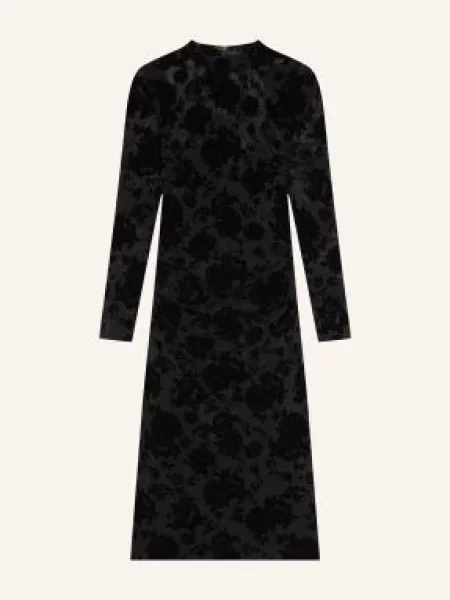 Ted Baker Pouzdrové Šaty Cireya Ze Síťoviny / tmavě šedá černá