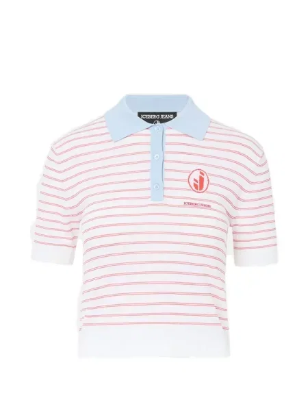 Scurt tricou polo Iceberg alb
